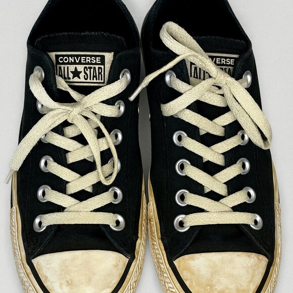 Size 8 - Converse Chuck Taylor All Star Low Top Black/White - Used - AC079 - Picture 1 of 3